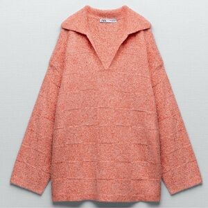 NWOT ZARA Oversized V-Neck Sweater